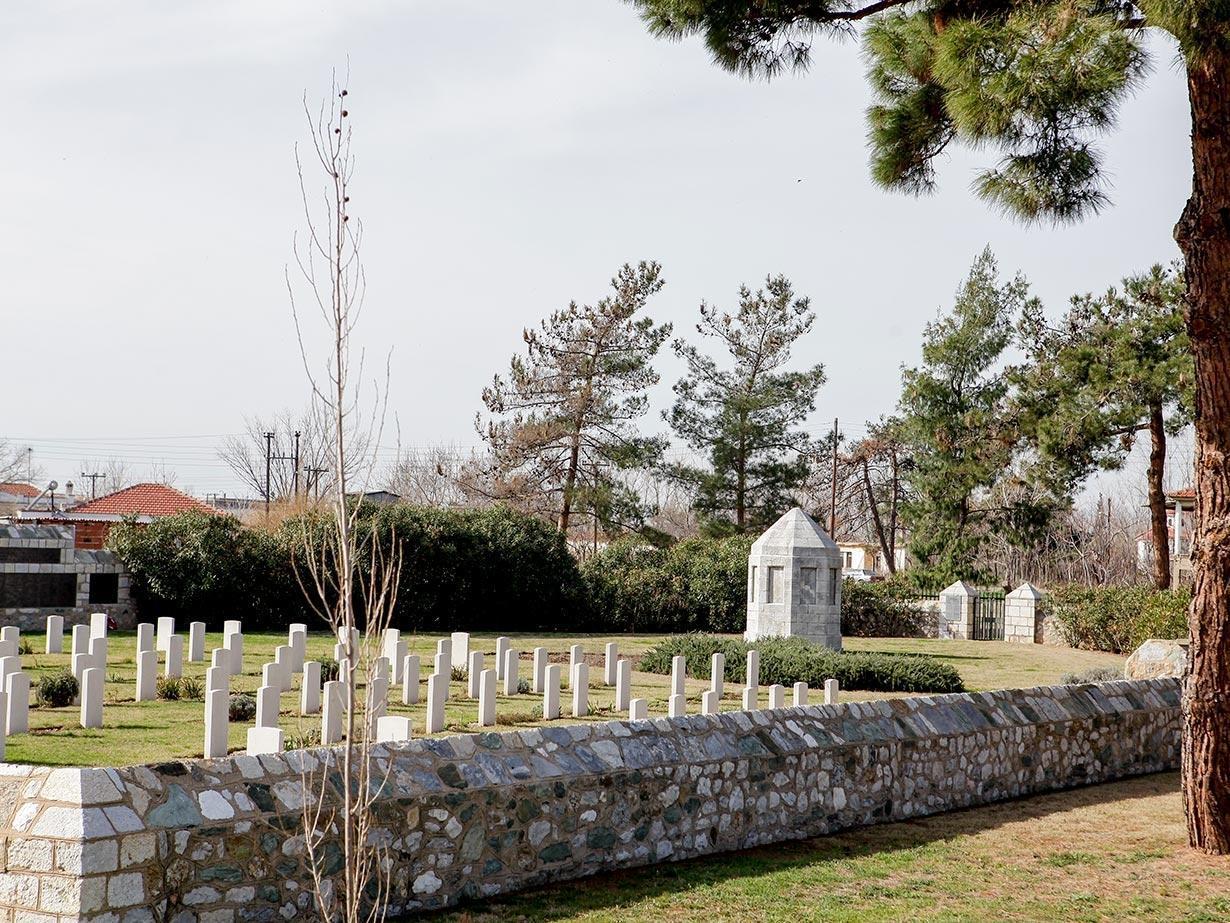 Der indische Soldatenfriedhof des Commonwealth– Dendropotamos Thessaloniki